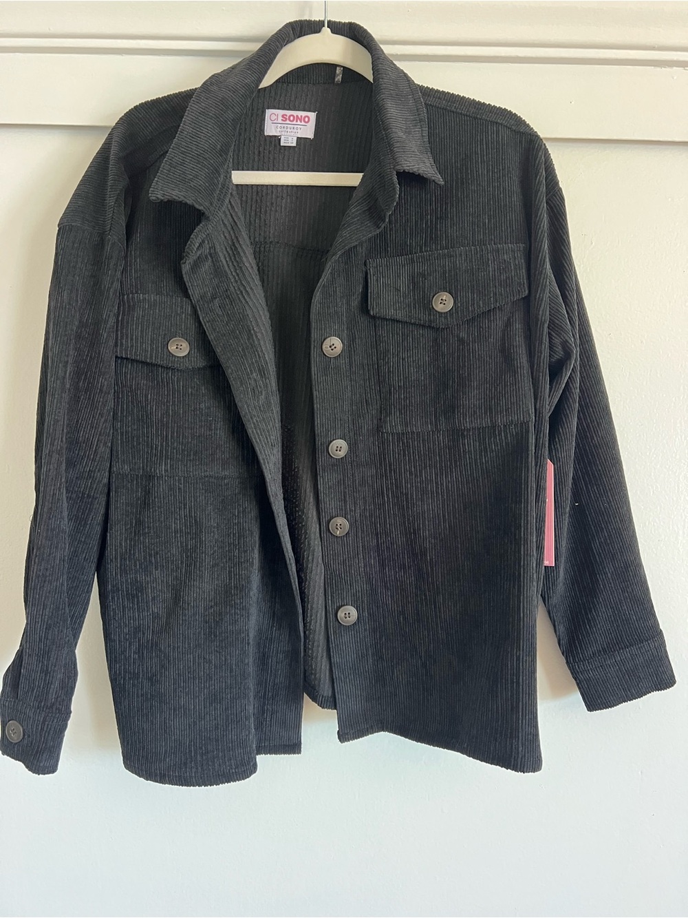 Ci Sono Black Corduroy Jacket